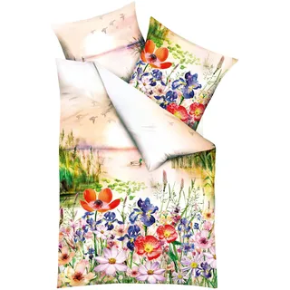 KAEPPEL Sunset Memories Floral Bunt 135 x 200 cm + 80 x 80 cm