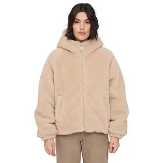 MAZINE Winterjacke Mazine Faux-Fur Hooded Jacket - Kunstfelljacke braun M