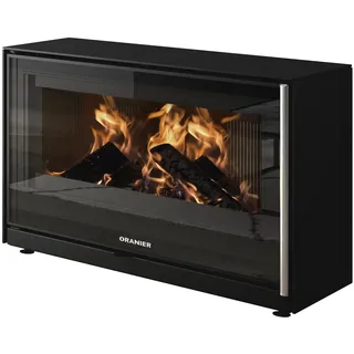Oranier | Kaminofen | Ziva XL | 8 kW | Stahl Schwarz | Fuß-Set Metall