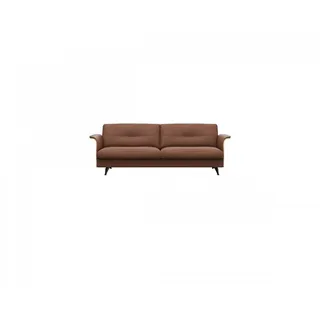 FLEXLUX 3-Sitzer Glow bequem und komfortabel durch hochwertigen Sitzaufbau, Designsofa, Skandinavisches Design, In hochwertiger Verarbeitung braun