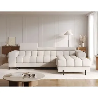 MF Design Fenro Recamiere Rechts in Beige -  (L) 181 x (B) 285 x (H) 93 cm | Gr.: onesize