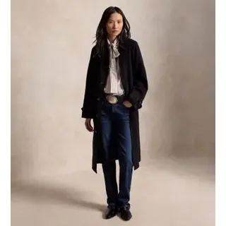 Polo Ralph Lauren für Damen. 211966538500 Balma Wollmantel schwarz (M), Lässig, Wolle, Klassisch