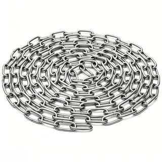 3PCS 4MM Edelstahl Kette 1M,Edelstahlkette Meterware,Stahlkette,Gliederkette,Metallketten,stainless steel chain, für hängesessel schaukel hanging plants Wäschekette Boxsack