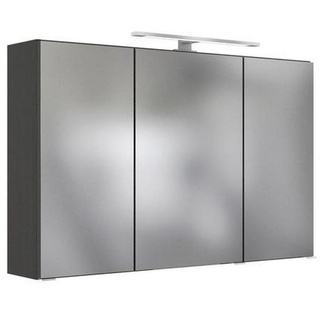 Held Spiegelschrank Held Möbel Arezzo, Metall, 100x64x20 cm, Made in Germany, Badezimmer, Badezimmerspiegel, Spiegelschränke