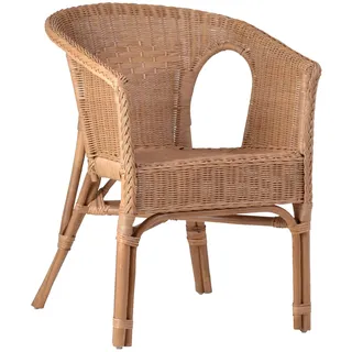 MiaMöbel Rattanstuhl 'Mina' 57 x 75 x 56 cm honig