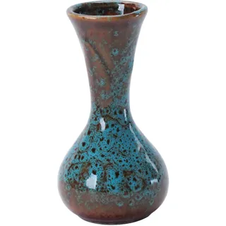 Elegante Vase Aus Traditioneller Chinesischer Keramik, 10,8 × 5,7 Cm, 1 Stück, Rot, Gelb, Blau, Grün, Geschenkidee