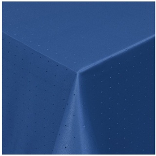 Moderno Tischdecke Tischdecke Stoff Damast Punkte Design Jacquard mit Saum, Oval 160x280 cm blau Oval 160x280 cm