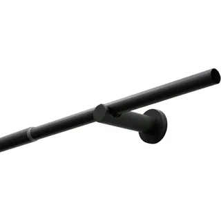 GARDINIA Gardinenstangen-Set Sol Ø 16-19 mm schwarz 190-340 cm