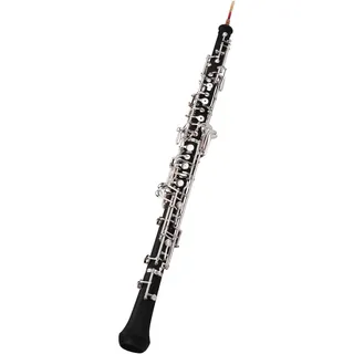 summina Oboe C Key Nickel-Schlüssel, halbautomatischer Stil, Blaseninstrument mit Handschuhen Oboe Reed Ledertasche für den Transport von Schraubendreher aus Tuch zur Reinigung
