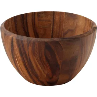 Continenta Holzschüssel, Obstschale, Holzschale aus Akazien-Kernholz in Edel Ausführung, wunderschöne Holz-Musterung, Größe: Ø 30 x 18 cm