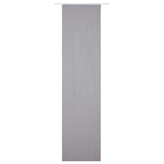 Elbersdrucke blickdichter Schiebevorhang Lino 07 grau 245 x 60 cm Flächenvorhang für Wohnzimmer Schlafzimmer Flur 190286