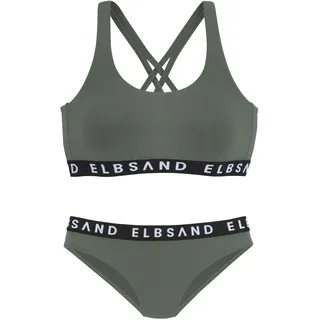 ELBSAND Balconette-Bikini Damen Grün 40 Cup C/D
