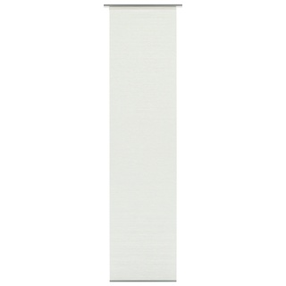 GARDINIA Flächenvorhang, Schiebegardine, Blickdicht, Vorhang / Gardine mit Natur-Optik, Weiß, 60 x 245 cm (BxH), 1 Stück