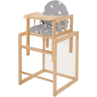 roba Kombihochstuhl Little Stars Beige inkl. 3-Punkt-Gurt