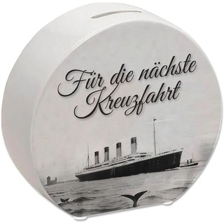 Für die nächste Kreuzfahrt Spardose mit Titanic-Motiv um auf einen Wunsch zu sparen für Liebhaber von Titanic Kreuzfahrt Eisberg Schiff