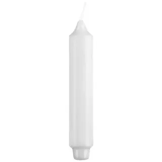 Kopschitz Kerzen Tafelkerze Stabkerzen mit Zapfenfuß Weiß 170 x Ø 30 mm, 12 Stück weiß