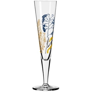 Ritzenhoff Sektglas Goldnacht, Glas, Mehrfarbig H:24cm D:7cm Glas bunt
