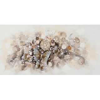 Gemälde SCHMETTERLINGE (LB 70x140 cm) - bunt
