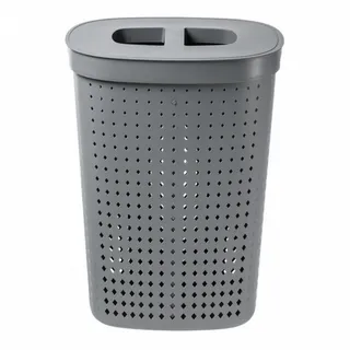 Plast Team Wäschekorb Seoul 61L, praktische Lösung und einzigartiges Design grau
