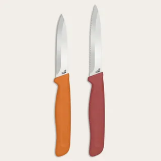 Zyliss Classic 3er Messerset Schälmesser, Obstmesser & Gemüsemesser | Scharfes Küchenmesser Set für Obst & Gemüse, Rostfreier Edelstahl, Ergonomischer Softgriff, Küchenmesser klein, Klingenschutz
