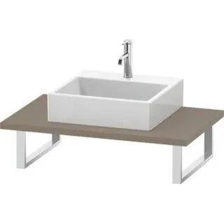 Duravit Konsole 1 Ausschnitt 80 x 3 x 55 cm Grau Matt
