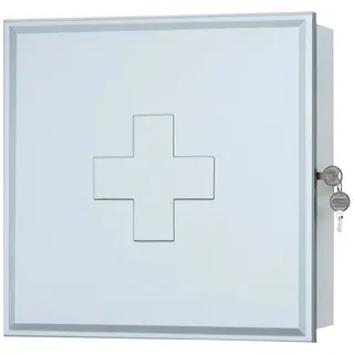 JOKEY Sieper Medizinschrank (Weiß/Silber)