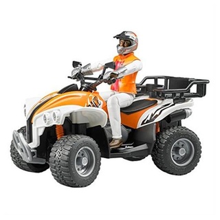 Bruder® Spielzeug-Quad 63000 - Quad mit Fahrer, Maßstab 1:16, für Kinder ab 4 Jahren orange