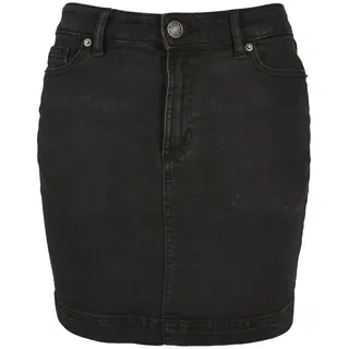 URBAN CLASSICS Organic Stretch Kurzer Rock Mit Hoher Taille Black Washed 27