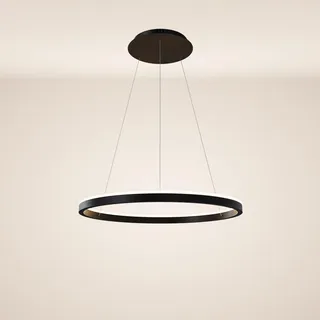 s.luce LED Ring Pendelleuchte 1-flg. Ø 80 cm rund schwarz