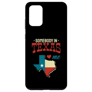 Hülle für Galaxy S20+ Somebody In Texas Loves Me Flagge Karte Geschenk USA US Vintage