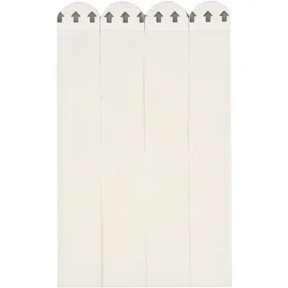 HOME DECO KIDS Wandtattoo Kinderzimmer Wandsticker Safari-Tiere Bunt | Befestigungsleisten, 8er-Pack, 9 kg Tragkraft, einfache Montage, für Rahmen und Dekoration, Zuhause, weiß