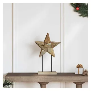 vidaXL Weihnachtsstern 30 x 5 x 45 cm Braun