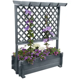 Promadino Rankkasten mit Pergola grau