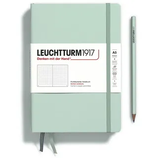 Leuchtturm1917 Notizbuch Medium Hardcover A5 Natural Colours Mint Green Punktkariert