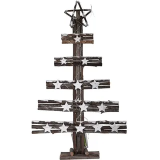Spetebo Deko-Holzbaum 60 cm braun