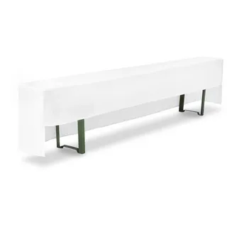 TexDeko Bierbankhusse Premium PRO Weiß 220 x 50 cm
