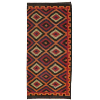 Afghan Vintage Kelim Teppich 144x307