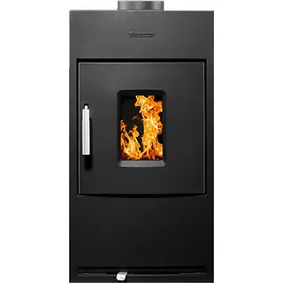 Buderus Logaflame HLG326S Stahl Schwarz/Abdeckplatte Frontplatte