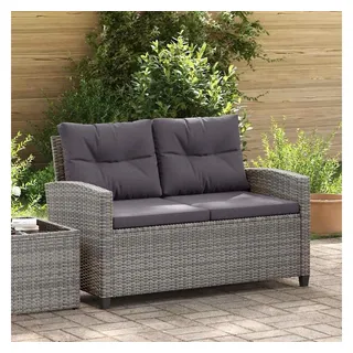vidaXL Gartensofa grau