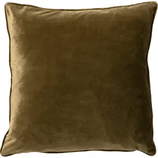 Dutch Decor Kissen Sofa Zier Olive Militär Grün Samt 45 x 45 cm