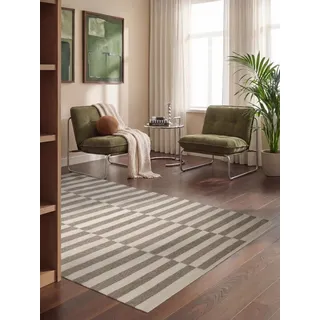 HANSE HOME Vika Wollteppich 160 x 230 cm Grau/Schwarz/Weiß