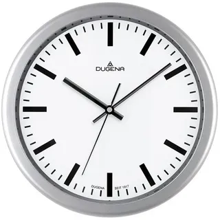 Dugena Wanduhr DUGENA Quarz-Wanduhr 4460647 silberfarben