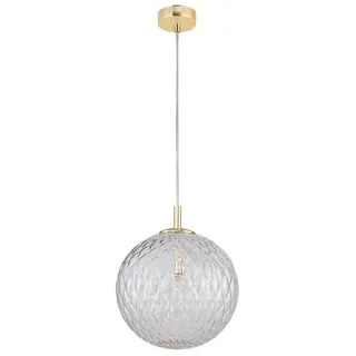 famlights Pendelleuchte famlights, Pendelleuchte Matti in Transparent G9 weiß Ø 30,00 cm x 220,00 cm