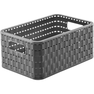 Rotho Korb Country 6 l 18,5 x 28 x 12,6 cm anthrazit