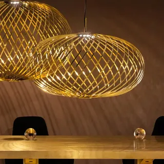 Tom Dixon Spring 1-flg. 30 cm oval Messing
