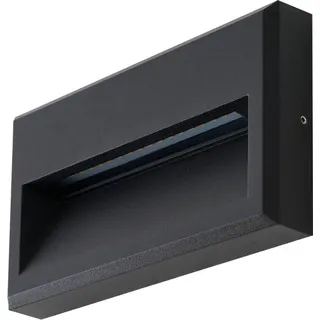 LUCANDE Außenwandleuchte Aluminium 22,7 x 12,7 cm 1 Stück schwarz