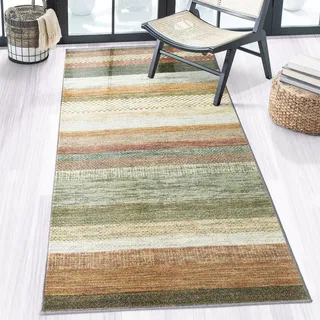 Floordirekt Teppich-Läufer auf Maß   Naxos   Beige-Rot