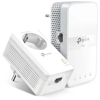 TP-Link WLAN Powerline Adapter Set TL-WPA7617 KIT(Dualband WLAN 1200 Mbit/s, AV1000 Powerline,Wifi Clone, MU-MIMO, 2 Gigabit Ports, Plug&Play, ideal für HD-Streaming, App Kontrolle) weiß