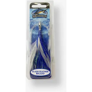 Streamer Schleppangeln Flash Feather mit Haken blau 04, EINHEITSFARBE, EINHEITSGRÖSSE