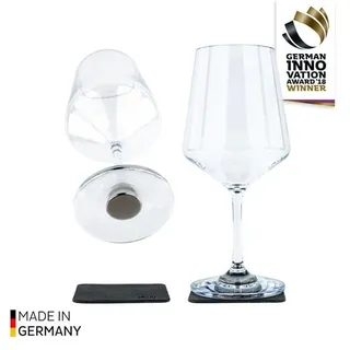 silwy Magnet Kunststoffglas WEIN CLASSIC 550 ml 2 Stück transparent